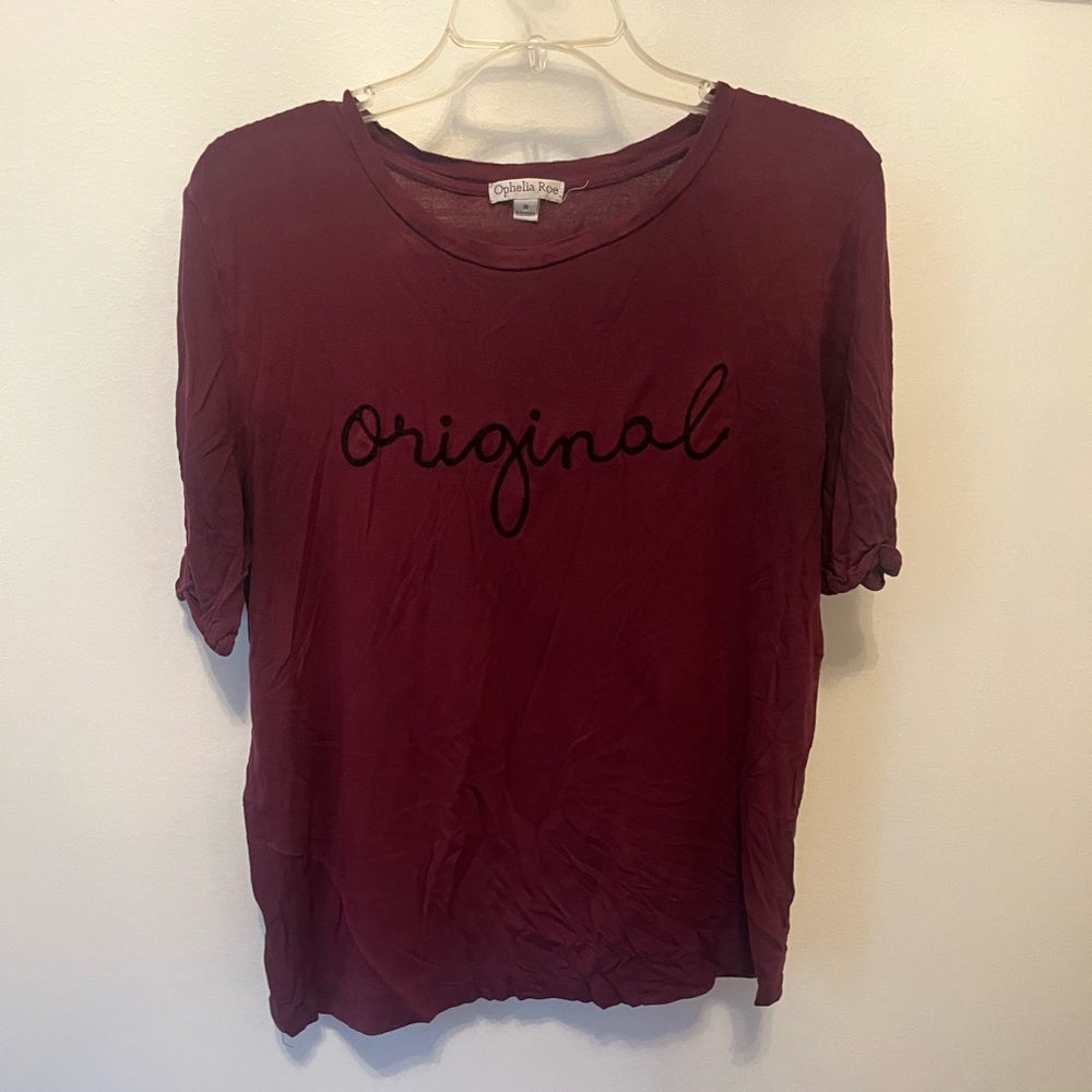 Women's Burgundy Top